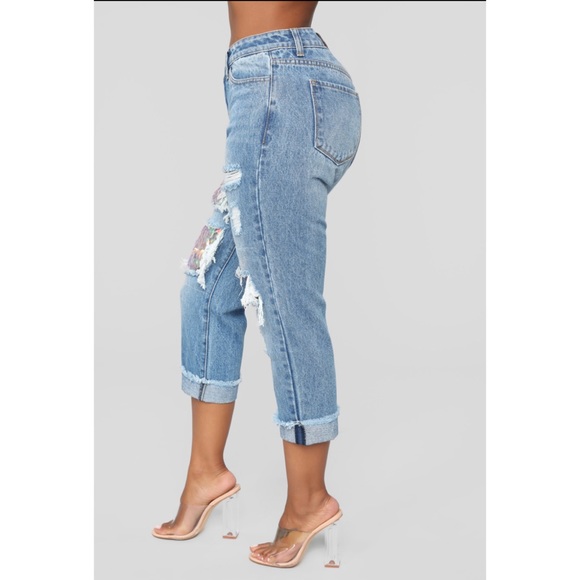 Fashion Nova Under the Sea Boyfriend Jean - Picture 8 of 9